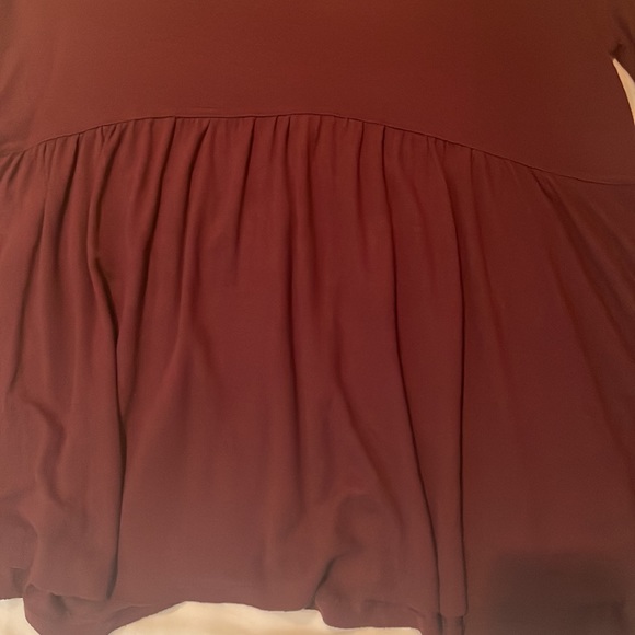 Free People Maroon “Forever Your Girl Babydoll” Top in size XS - Picture 3 of 8